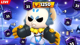 ПУШ КИТА В СОЛО ШД НА 35 РАНГ 1100+⭐СТРИМ BRAWL STARS⭐