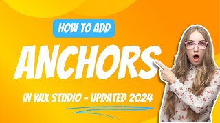 How to use Anchors  Wix Studio 2024 (Updated)
