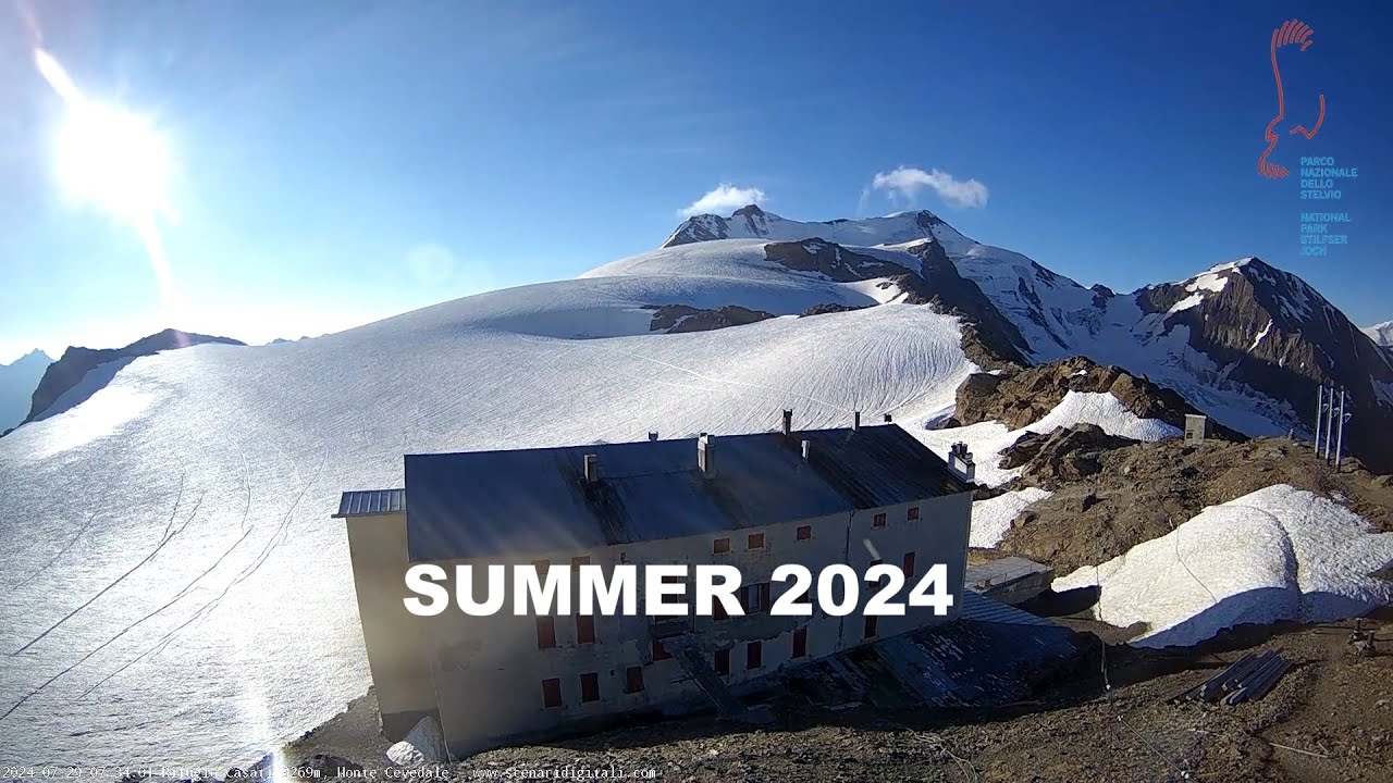 Timelapse Monte Cevedale, Rifugio Casati 3269m - SUMMER 2024 - YouTube