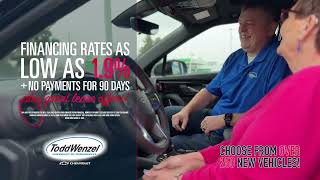 Financing As Low As 1.9% | Todd Wenzel Chevrolet of Hudsonville