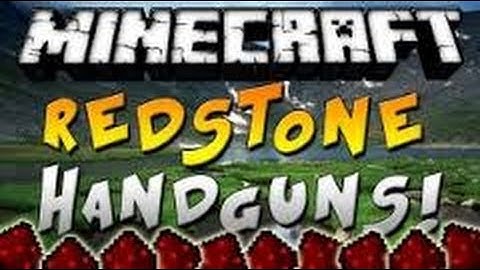 Minecraft Mod Review "Redstone hand gun mod"  1.6.2