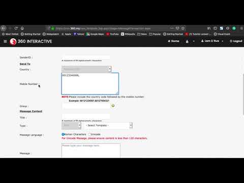 Bulk360 SMS Blast - Normal Message Compose