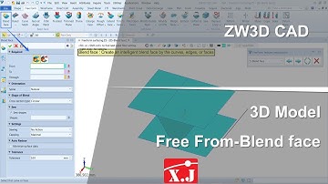 ZW3D คู่มือ สอนการใช้งาน CAD - Basic Face - Blend Face
