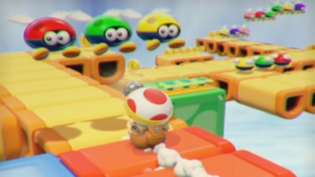 CAPTAIN TOAD: TREASURE TRACKER - 15: DROP ROAD DASH - ALL SUPER GEMS ...