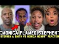 Stephen a smith gets put on blast by terrell owens  others over heated exchange with monica mcnutt