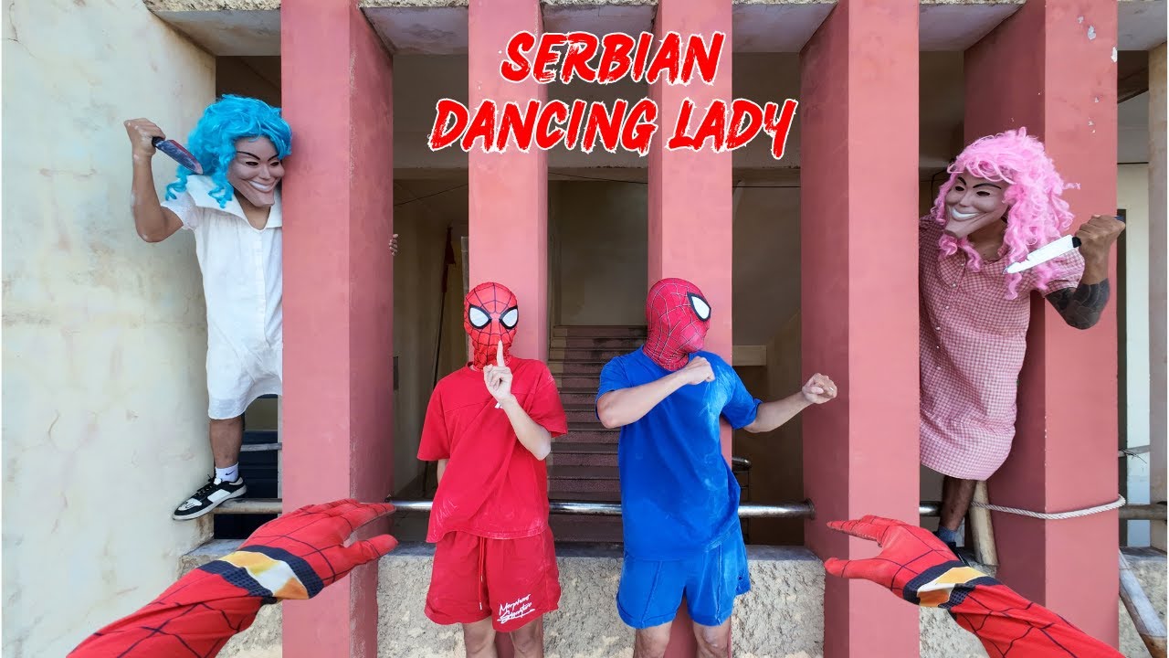 5 SPIDER-MAN Vs SERBIAN DANCING LADY REAL LIFE ESCAPE 4.0 ( Horror Parkour POV )