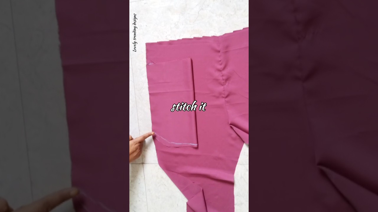 How to attach pocket in trouser pant/Palazzo pant #shorts