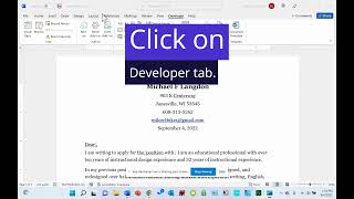 Automating MS Word: Text File Data to Bookmarks