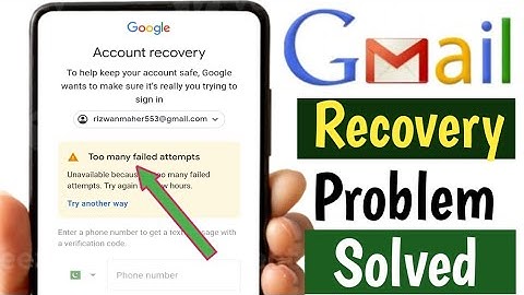too many failed attempts gmail || too many failed attempts gmail Solution 2023 || to many failed