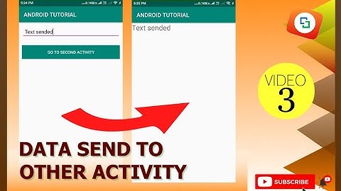 SEND DATA TO OTHER ACTIVITY | EDITTEXT DATA SEND | USE OF INTENT | ANDROID STUDIO | PART 3 |