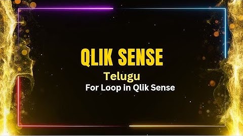 Qlik Sense interview Questions in Telugu | For Loop in Qlik Sense