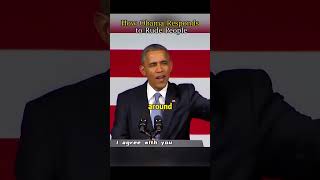 How obama responds to rude people #funny #funnyshorts #comedy #president #obama #celebrity