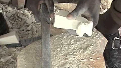Carving a fair trade soapstone piece in Kisii, Kenya