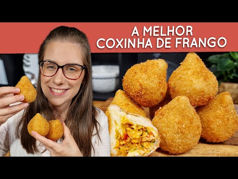 A melhor coxinha de frango com massa de batata que eu ja comi!!!