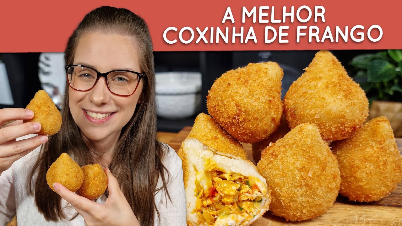 A melhor coxinha de frango com massa de batata que eu ja comi!!!