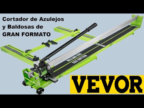YouTube thumbnail: VEVOR Cortador de Azulejos y Baldosas de gran formato