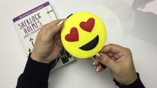 How to sew Felt Bookmark look like an emoji? #felt #bookmark