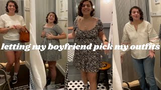 LETTING MY BOYFRIEND PICK MY OUTFITS | MALL VLOG