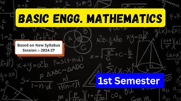 Basic Engineering Mathematics Syllabus || 1st Semester || SBTE Bihar Polytechnic