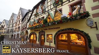 KAYSERSBERG 🇫🇷 🎄Christmas Walk ( marché de noël ) Alsace France 4K 50p HDR