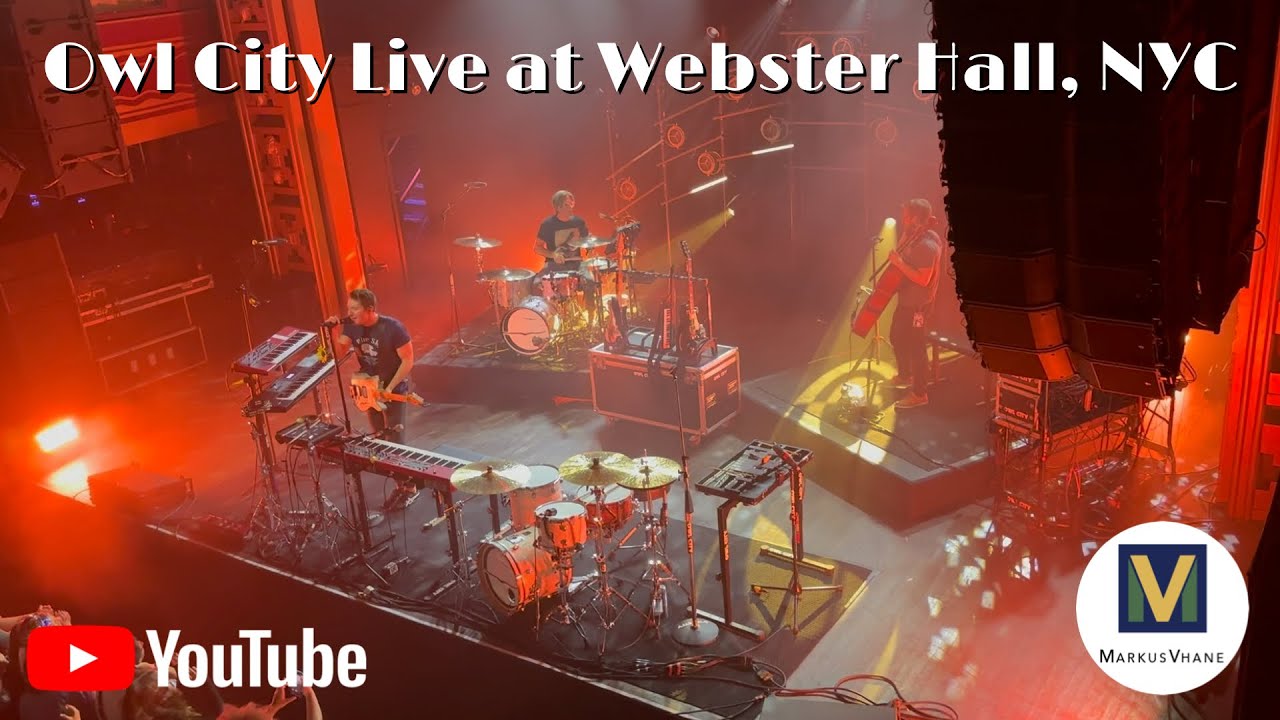 Owl City Live at Webster Hall, NYC. September 15, 2023