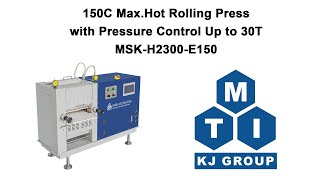 150C Max. Hot Rolling Press (12'' Width) with Pressure Control Up to 30T - MSK-H2300-E150 screenshot 5