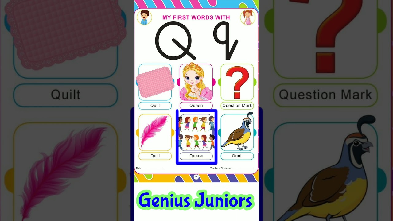 Q for Queen👑 Royalty in Learning | Educational Video for Kids 