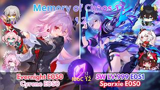 Sảnh Đường Cũ 4.2 (MoC 12) | Tầng 12 | Castorice x Evernight &amp; Hysilens x Kafka | Honkai Star Rail