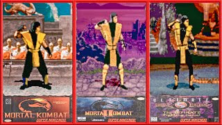 SCORPION (Super Nintendo) SNES 1993-1996 Graphic Evolution