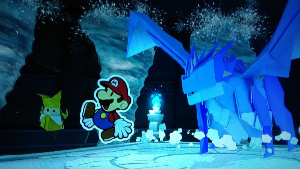 Paper Mario The Origami King Part 7 Water Vellumental boss And Eddy