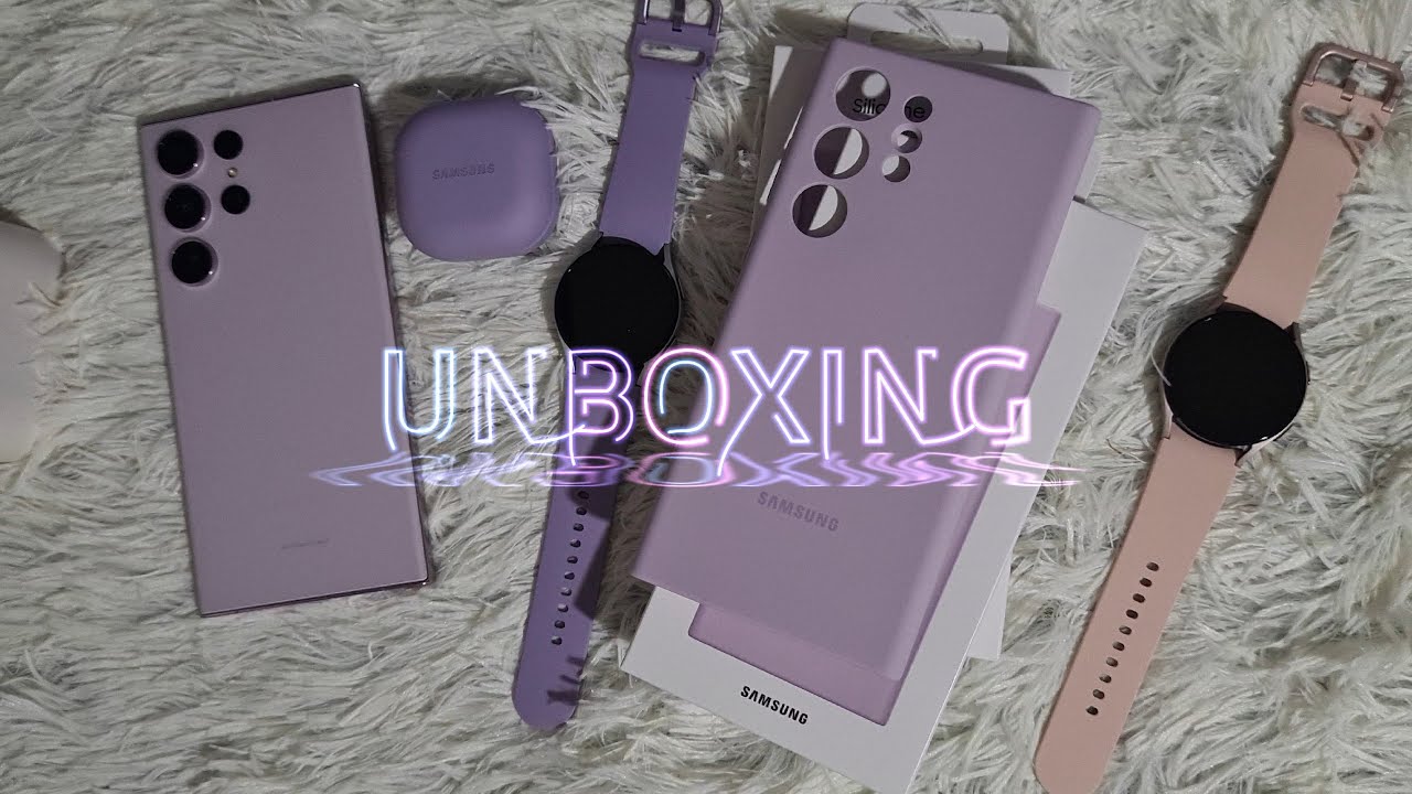 UNBOXING SAMSUNG GALAXY S23 ULTRA, BUDS2 PRO, WATCH5 AND FREEBIES 💜