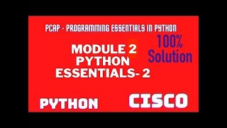 #Python_Essentials_2_INTERMEDIATE #Modules_2_Solution(100%) #Programming Essentials in Python #CISCO