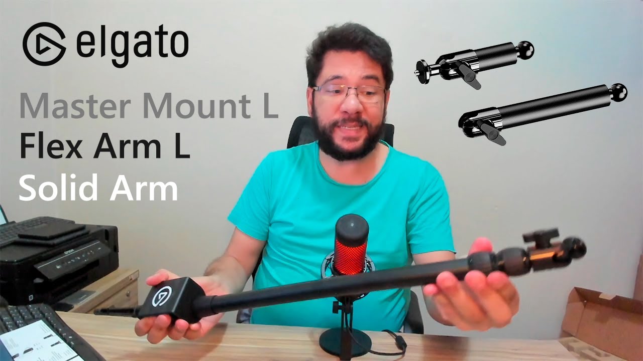 Suporte Braço Articulado Master Mount L da Elgato, Flex Arm L e Solid
