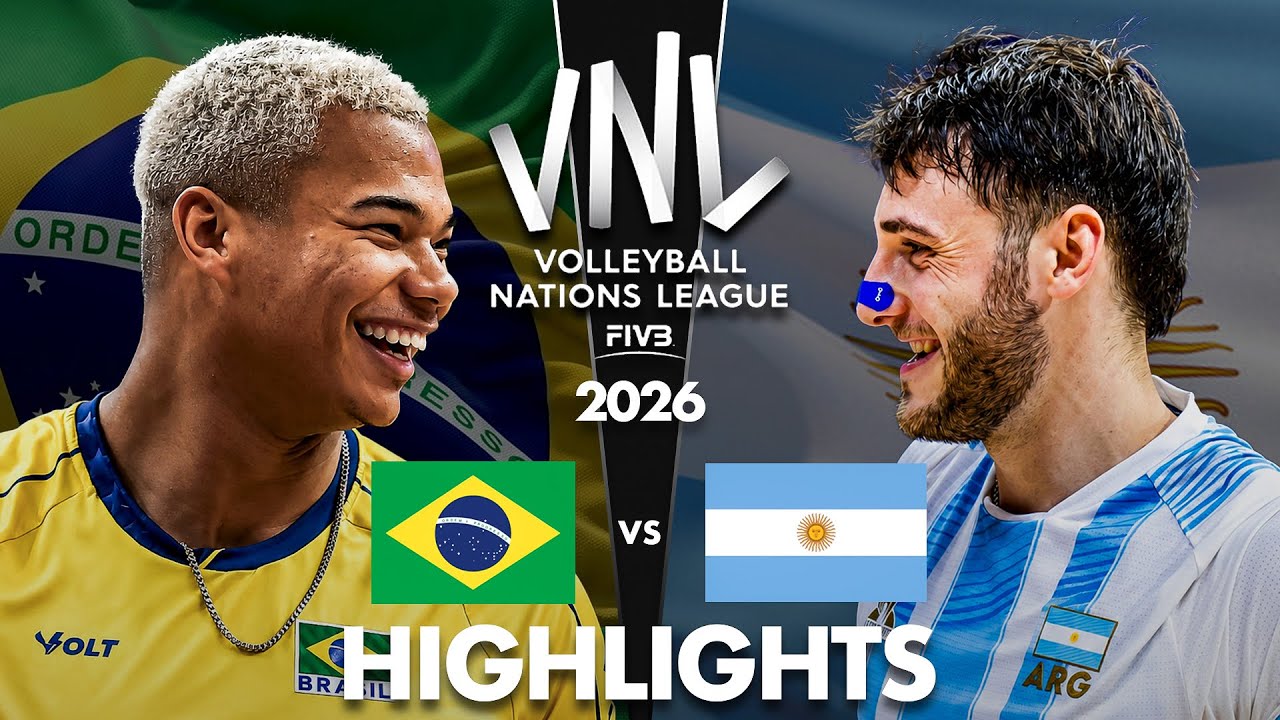 Brazil 🇧🇷 vs Argentina 🇦🇷 | Highlights | Men's VNL 2026