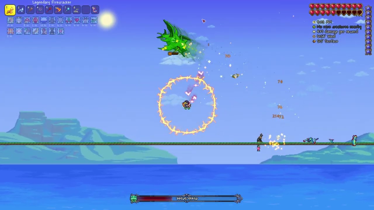 Defeating Duke Fishron - Summoner - Pre-Mech - Master Mode