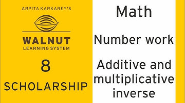 8 Scholarship - Math - Number work - Additive and multiplicative inverse