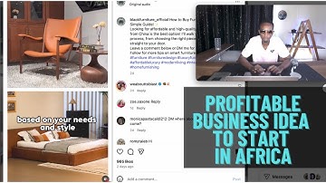 A Profitable Business Niche Idea To Start In Africa | Private Label Furniture