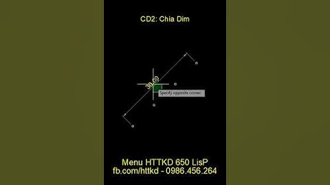 Autolisp CD2 chia kích thước theo khoảng cách 3@10.0 = 30