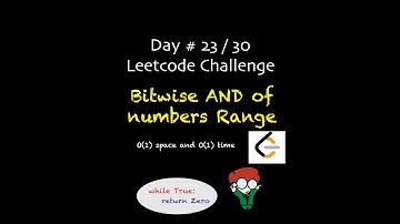 #Leetcode 201. Bitwise AND of Numbers Range