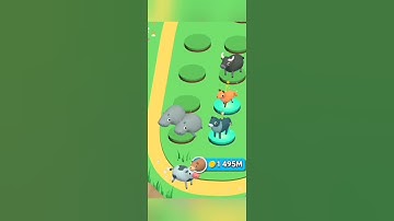 merge party animals how to create a wildebeest?  #gameplay #shortvideo #shortsgame #animalsgames