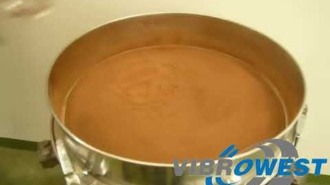 Vibrating screener  mod. WESTON - Chocolate powder sieving - Vibrowest