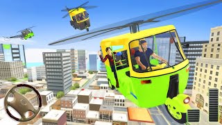 Flying Tuk Tuk Auto Rickshaw Driver - Indian Taxi Parking Games | Android Gameplay screenshot 5