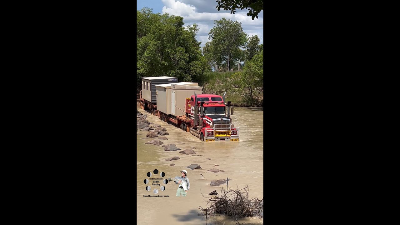 A Road Train at Cahill’s Crossing