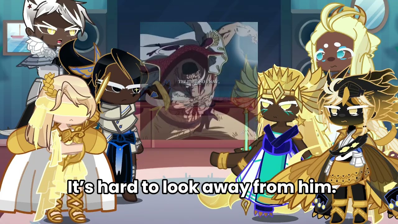 Cookie run kingdom react to white beard | Oneoiece | Strawhat | luffy | Gacha life