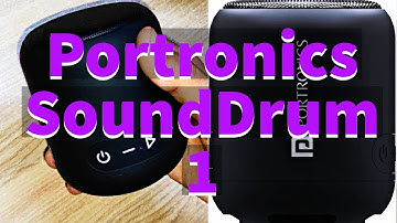 Portronics SoundDrum 1 10W TWS Portable Bluetooth 5.0 Speaker unboxing video