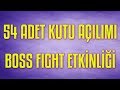 54 ADET KUTU AÇILIMI - BOSS FIGHT ETKİNLİĞİ - BRAWL STARS TÜRKÇE