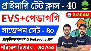 WB Primary TET 2022 Environment Class - 40 | প্রাইমারি টেট পরিবেশ ও পেডাগগি | WB TET EVS Pedagogy