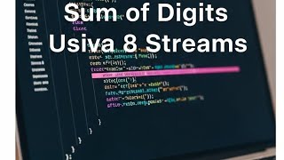 Java Coding Interview Question  Sum of Digits Using Java 8 Streams #ManishArya