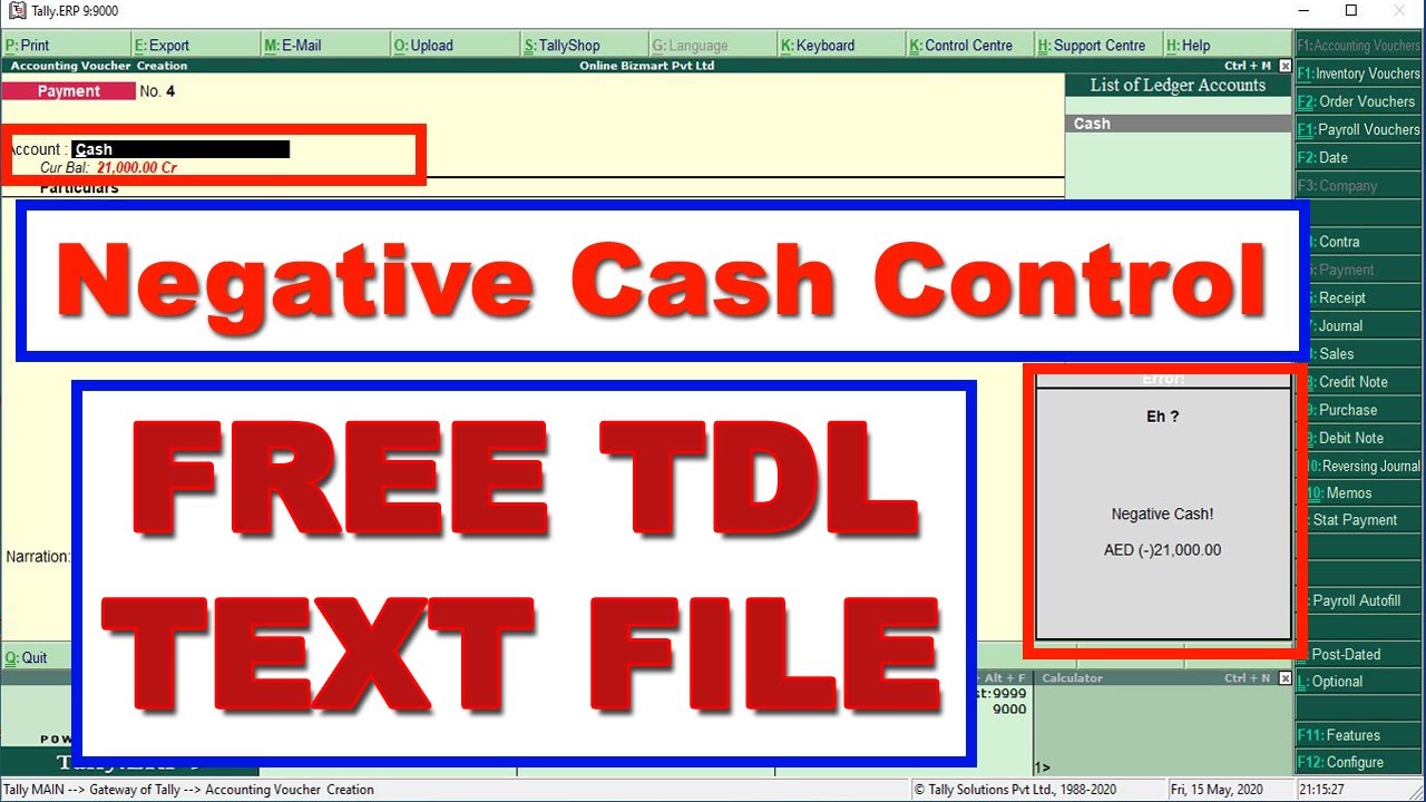 FREE TDL | Negative Cash Control