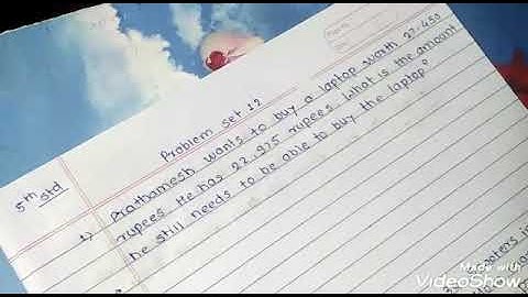 5th standard  problem set 12. Math.